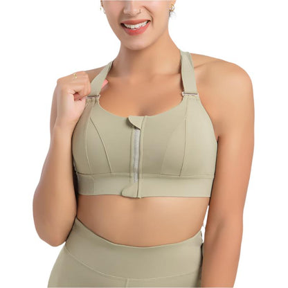 Front Zipper Seamless Push-Up Bra